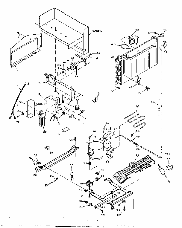 Unit Parts Diagram and Parts List for 106W16GIML5  Kenmore Refrigerator