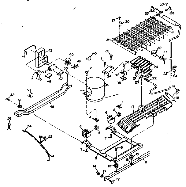 Unit Parts Diagram and Parts List for 106T16E  Kenmore Refrigerator