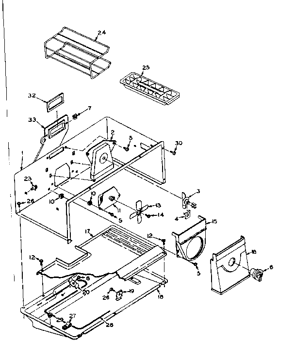 Freezer Parts Diagram and Parts List for 106U16ESL1  Kenmore Refrigerator
