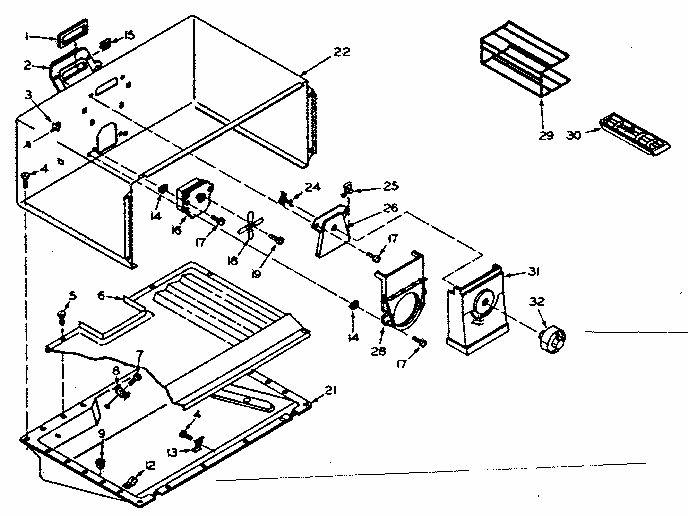 Freezer Parts Diagram and Parts List for 106W12DL  Kenmore Refrigerator