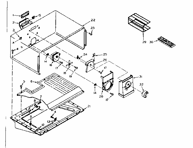 Refrigerator Freezer Parts Diagram and Parts List for 106U16EL1  Kenmore Refrigerator