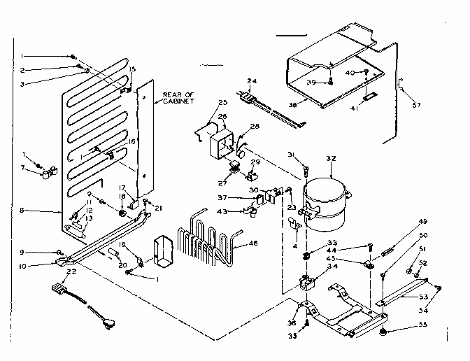Unit Parts Diagram and Parts List for 106T11AL1  Kenmore Refrigerator