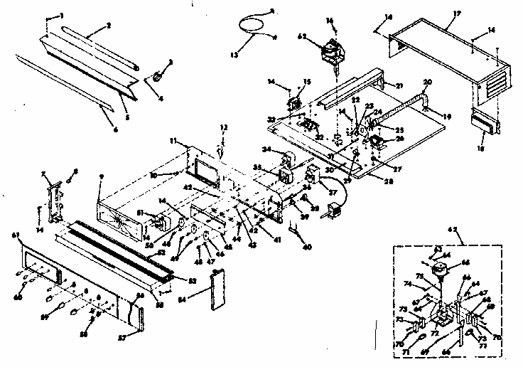 Control Section Diagram and Parts List for 8504277241  Kenmore Range
