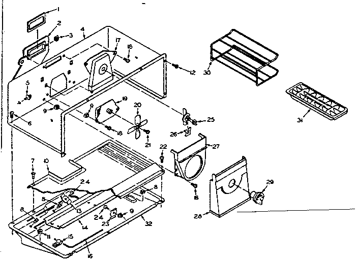 Freezer Parts Diagram and Parts List for 106T12E  Kenmore Refrigerator