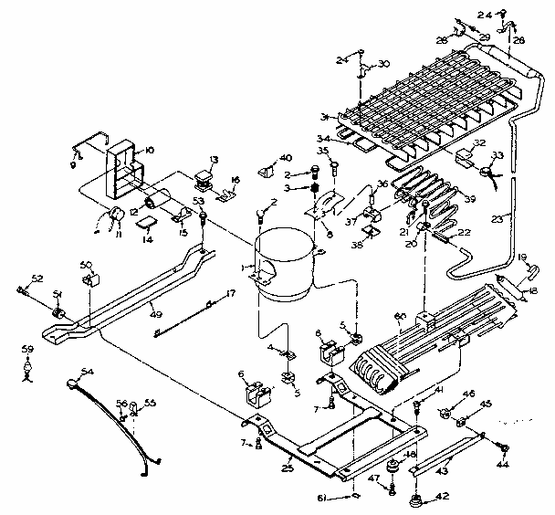 Unit Parts Diagram and Parts List for 106W14EIML1  Kenmore Refrigerator