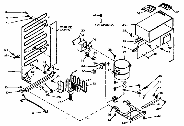 Unit Parts Diagram and Parts List for 106W14BAL  Kenmore Refrigerator