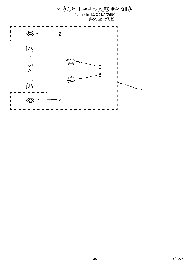 MISCELLANEOUS, LIT/OPTIONAL Diagram and Parts List for  Crosley Washer Dryer Combo