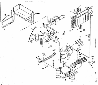 Unit Parts Diagram and Parts List for 106W14GL5  Kenmore Refrigerator