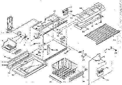 Freezer Section Parts Diagram and Parts List for 106W14GIM  Kenmore Refrigerator