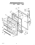 REFRIGERATOR DOOR, LIT/OPTIONAL Diagram and Parts List for ET20PKXYW00  Whirlpool Refrigerator