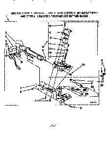 3402844 Burner Assembly Diagram and Parts List for 110C70832990  Kenmore Dryer