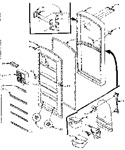 Refrigerator Door Parts Diagram and Parts List for 106M10TL-F  Kenmore Refrigerator