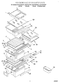 REFRIGERATOR SHELF Diagram and Parts List for GD27DIXHT01  Whirlpool Refrigerator