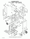 CHASSIS PARTS Diagram and Parts List for  KitchenAid Range