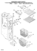 FREEZER LINER Diagram and Parts List for GS2SHAXLQ01  Whirlpool Refrigerator
