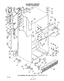 CABINET Diagram and Parts List for ET20DKXVF02  Whirlpool Refrigerator