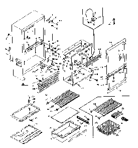Cabinet Parts Diagram and Parts List for 106U14FSL  Kenmore Refrigerator
