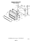 FREEZER DOOR Diagram and Parts List for ET20GMXTW00  Whirlpool Refrigerator