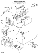 ICE MAKER Diagram and Parts List for ET2AHTXLT00  Whirlpool Refrigerator