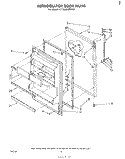 REFRIGERATOR DOOR , PARTS NOT ILLUS Diagram and Parts List for ET18AKXMWR2  Whirlpool Refrigerator