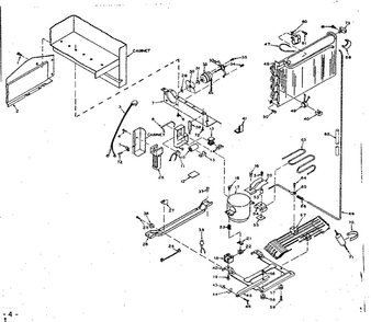 Unit Parts Diagram and Parts List for 106W14GL  Kenmore Refrigerator