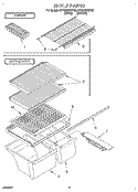 SHELF, LIT/OPTIONAL Diagram and Parts List for ET18JKXDN05  Whirlpool Refrigerator