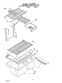 SHELF, OPTIONAL Diagram and Parts List for ET8WTEXKT00  Whirlpool Refrigerator