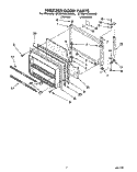 FREEZER DOOR Diagram and Parts List for ET20PKXAN00  Whirlpool Refrigerator