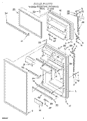 DOOR Diagram and Parts List for ET20NKXDN10  Whirlpool Refrigerator