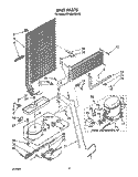 UNIT Diagram and Parts List for ET18SKRSW05  Whirlpool Refrigerator