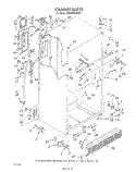 CABINET Diagram and Parts List for ET20DKXVF00  Whirlpool Refrigerator