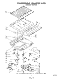 COMPARTMENT SEPARATOR Diagram and Parts List for ET18SKRSW03  Whirlpool Refrigerator