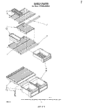 SHELF Diagram and Parts List for ET18XKXMWR1  Whirlpool Refrigerator
