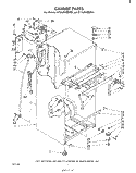 CABINET Diagram and Parts List for ET18JKXMWR1  Whirlpool Refrigerator