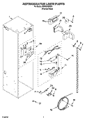 REFRIGERATOR LINER PARTS Diagram and Parts List for  KitchenAid Refrigerator