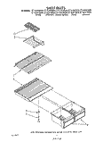 SHELF Diagram and Parts List for ET18JKYSW09  Whirlpool Refrigerator
