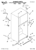 CABINET PARTS Diagram and Parts List for ET8CHKXKT06  Whirlpool Refrigerator