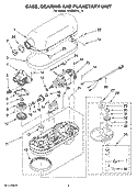 Part Location Diagram of WPW10170080 Whirlpool Mixer Front Bearing