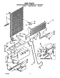 UNIT Diagram and Parts List for ET18GKXWG10  Whirlpool Refrigerator