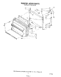 FREEZER DOOR Diagram and Parts List for ET18MKXSW02  Whirlpool Refrigerator