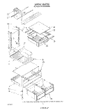 SHELF Diagram and Parts List for ET18AKXSW05  Whirlpool Refrigerator