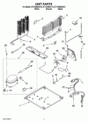 UNIT PARTS Diagram and Parts List for ET1CHMXKT10  Whirlpool Refrigerator