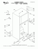 CABINET PARTS Diagram and Parts List for G9IXEFMWB01  Whirlpool Refrigerator