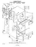 CABINET Diagram and Parts List for ET18GKXWG10  Whirlpool Refrigerator
