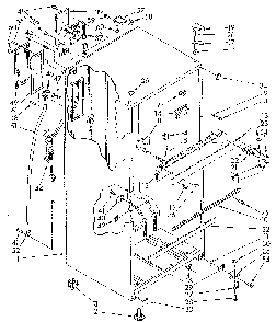 Cabinet Diagram and Parts List for ET18JKYSM02  Whirlpool Refrigerator