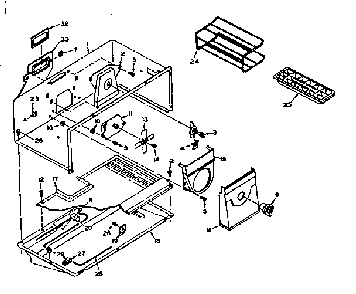 Freezer Parts Diagram and Parts List for 106U14ES2  Kenmore Refrigerator