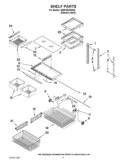 SHELF PARTS Diagram and Parts List for GB9FHDXWS06  Whirlpool Refrigerator