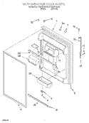 REFRIGERATOR DOOR Diagram and Parts List for ET22RKXGN01  Whirlpool Refrigerator
