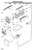 ICEMAKER PARTS, OPTIONAL PARTS Diagram and Parts List for GS6SHAXMB00  Whirlpool Refrigerator