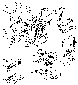 Cabinet Parts Diagram and Parts List for 106W14GL  Kenmore Refrigerator